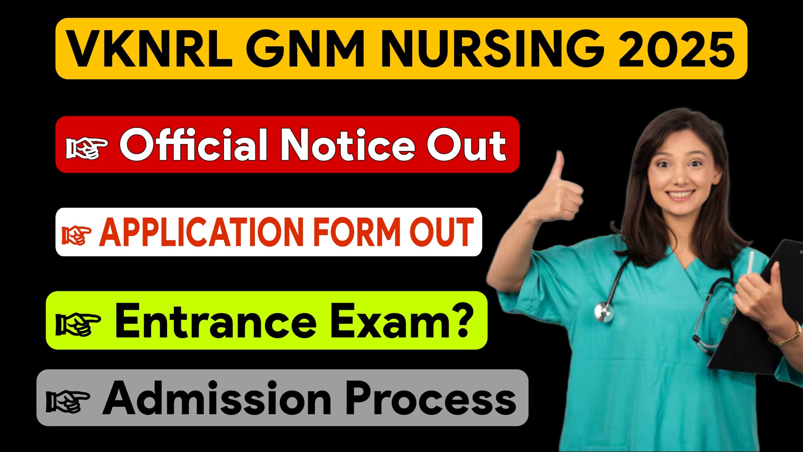 VKNRL GNM NURSING Admission 2025