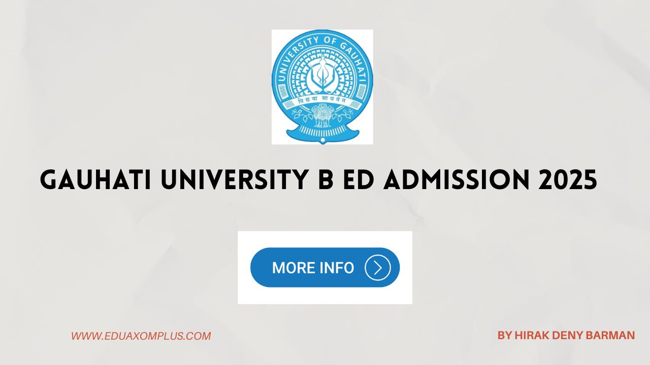 Gauhati University B Ed Admission 2025