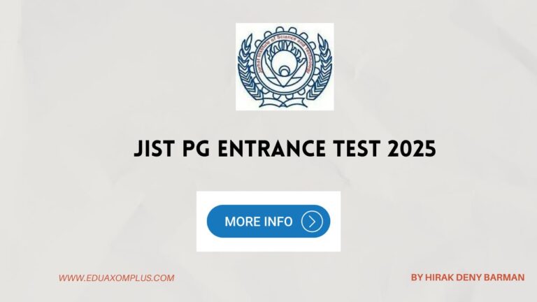 JIST PG Entrance Test 2025