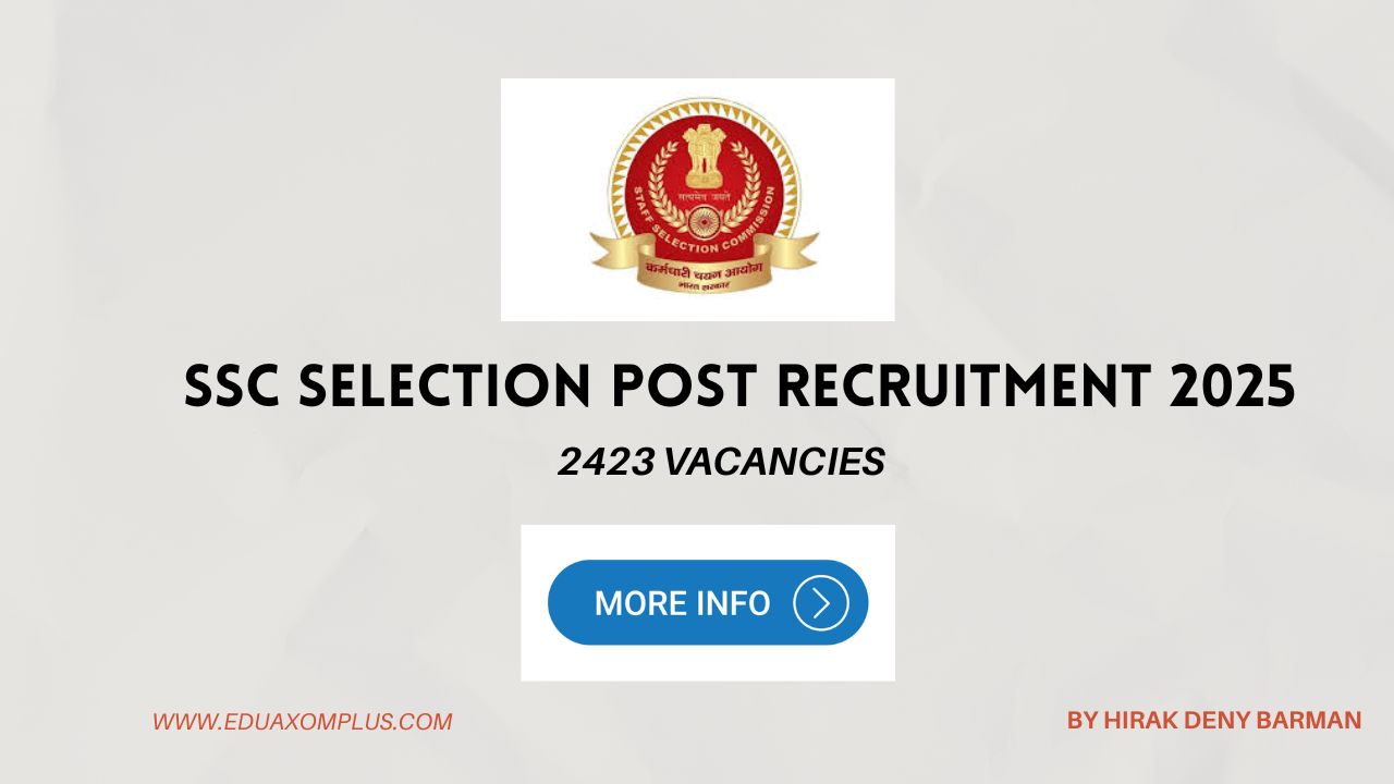 SSC Selection Post Recruitment 2025