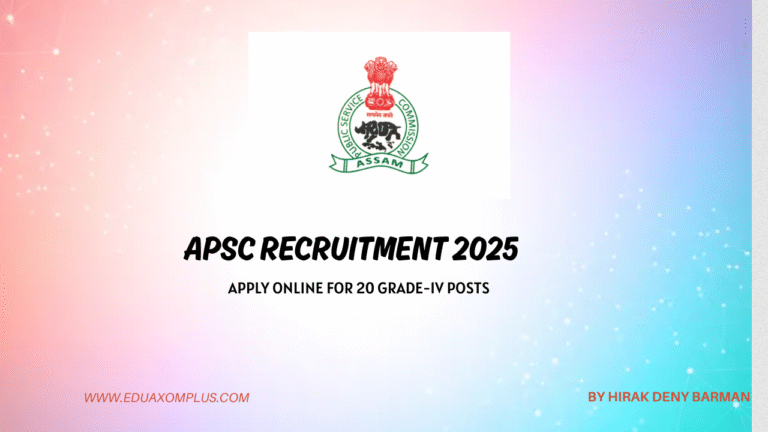 APSC Recruitment 2025