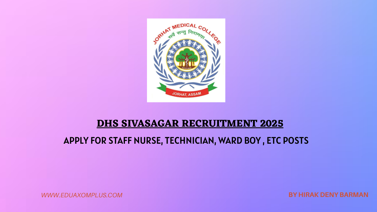 DHS Sivasagar Recruitment 2025