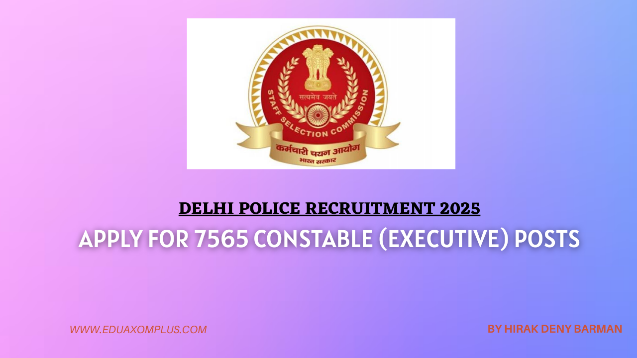 Delhi Police Recruitment 2025