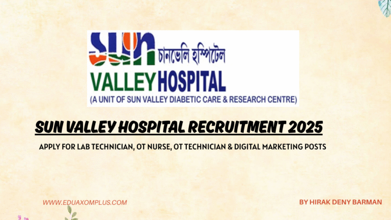 Sun Valley Hospital Recruitment 2025