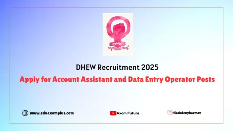 DHEW Bongaigaon Recruitment 2025