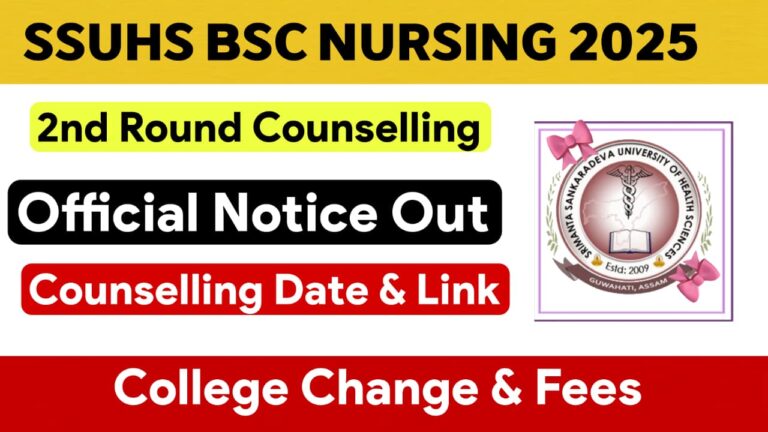 SSUHS BSc Nursing 2nd Counselling 2025