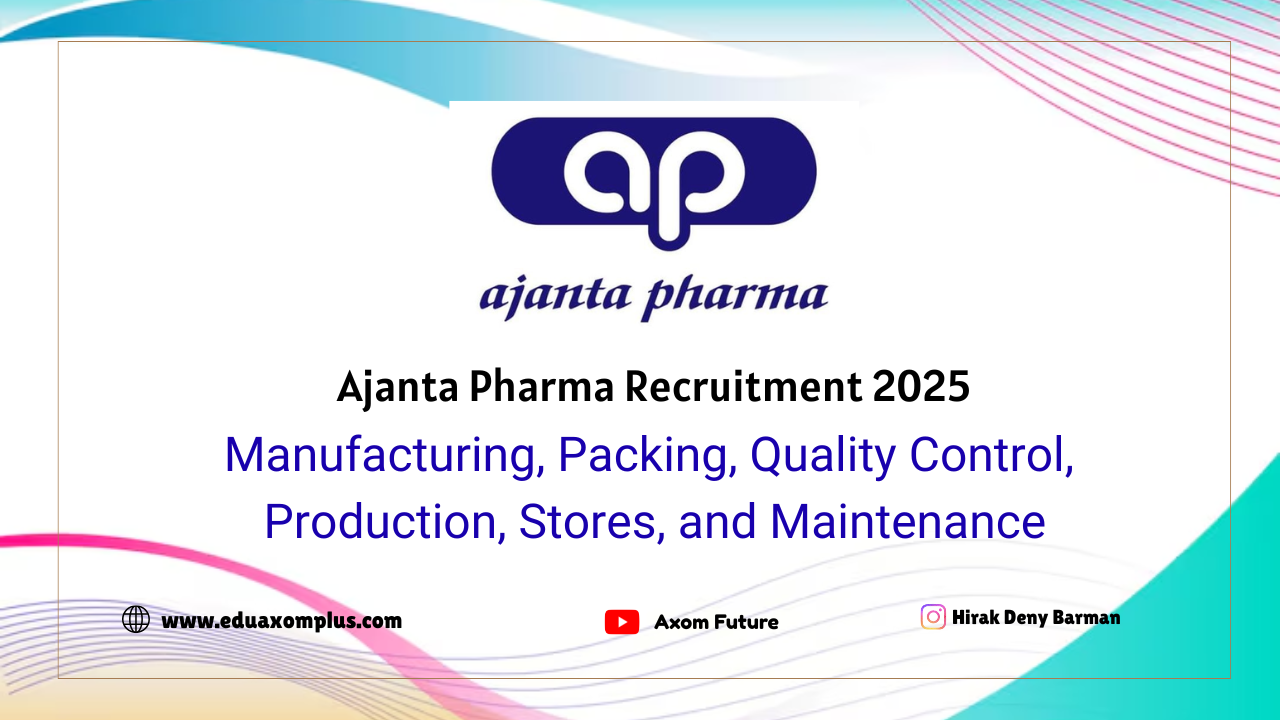 Ajanta Pharma Recruitment 2025