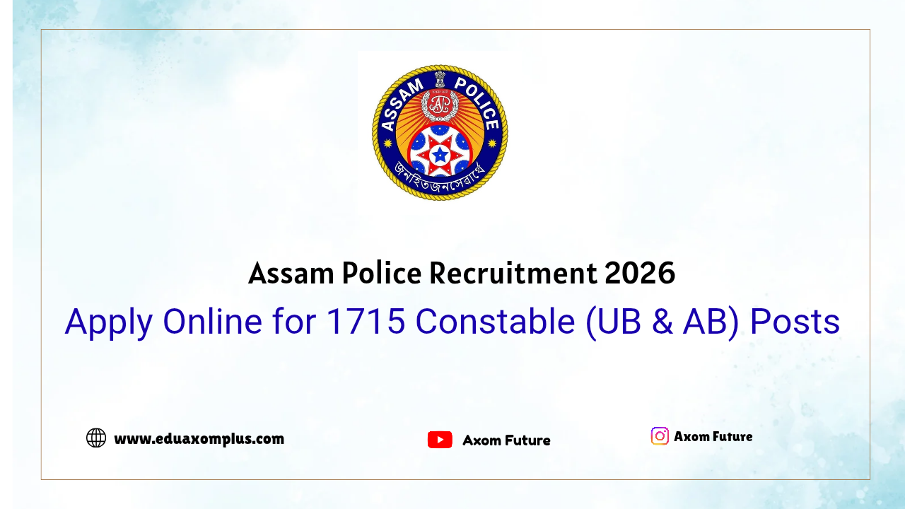 Assam Police Recruitment 2026