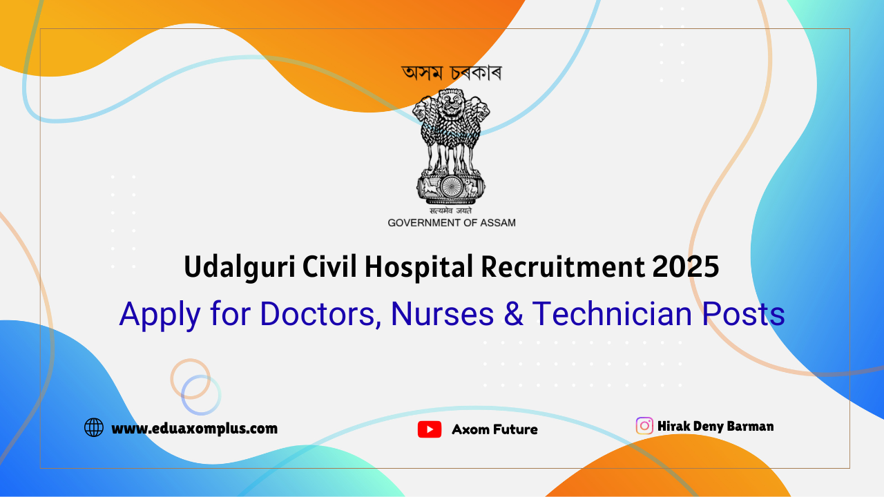 Udalguri Civil Hospital Recruitment 2025