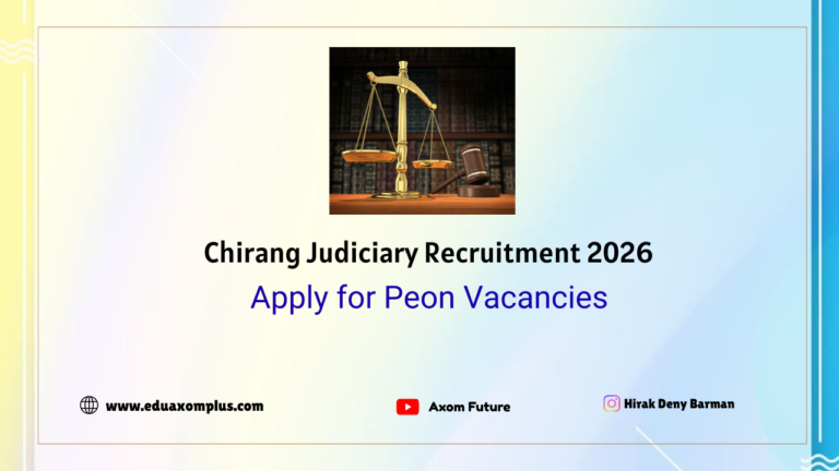 Chirang Judiciary Recruitment 2026