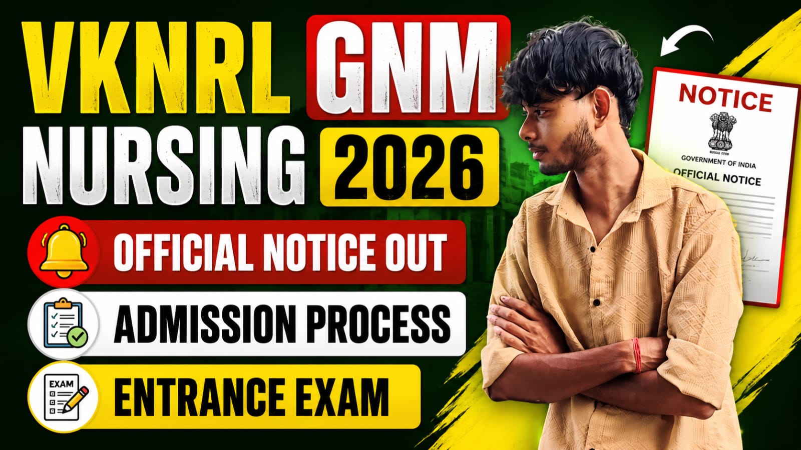 VKNRL GNM Nursing Admission 2026